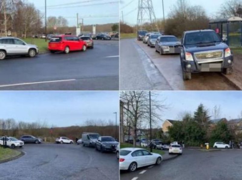 Cars parking in Beighton 